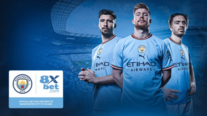 8XBET là đối tác chính thức của đương kim vô địch châu Âu Manchester City
